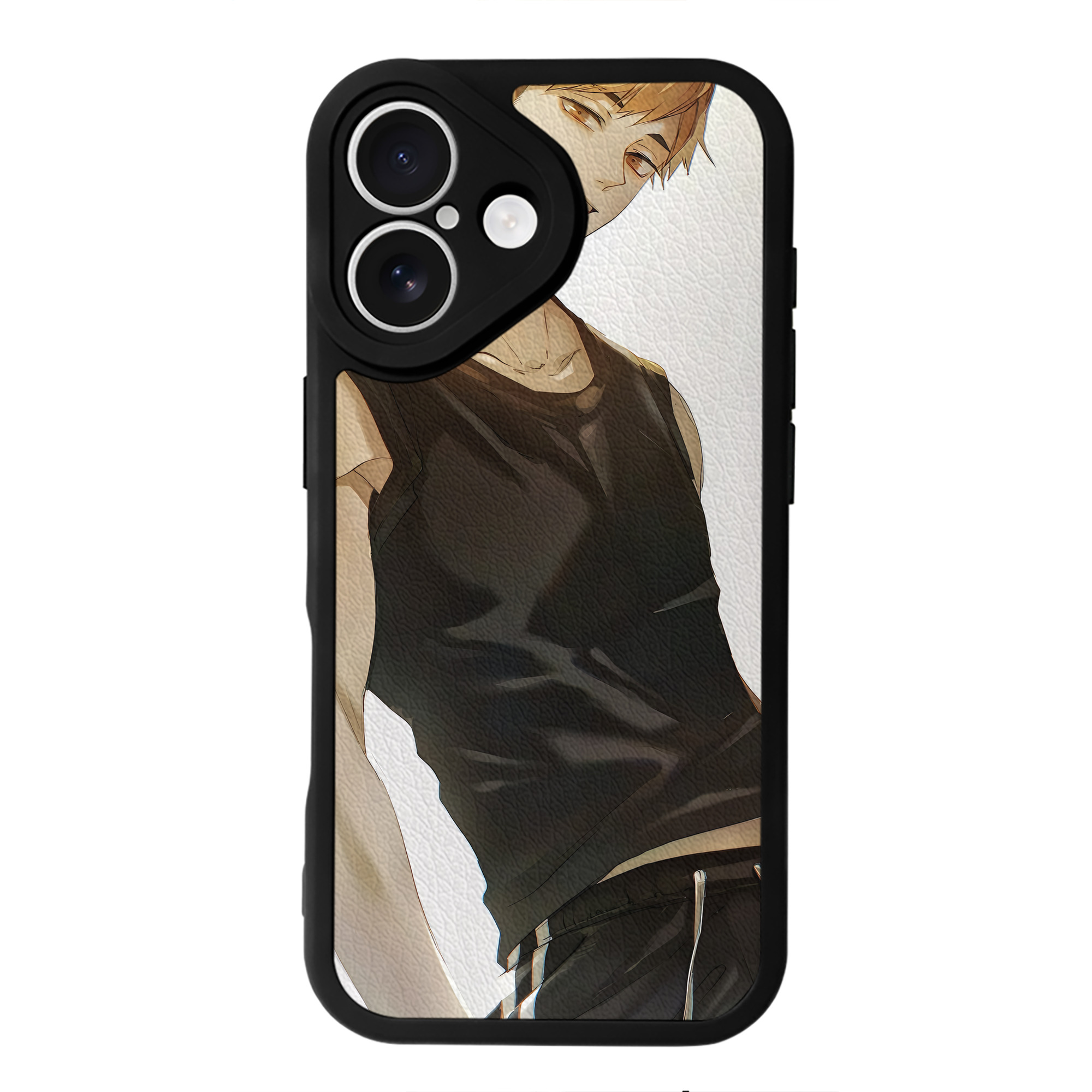 （画像用） ハイキュー!! Haikyu!! 【iPhone 16シリーズ対応】シリコンスマホケース（レザー調） 材質：シリコン